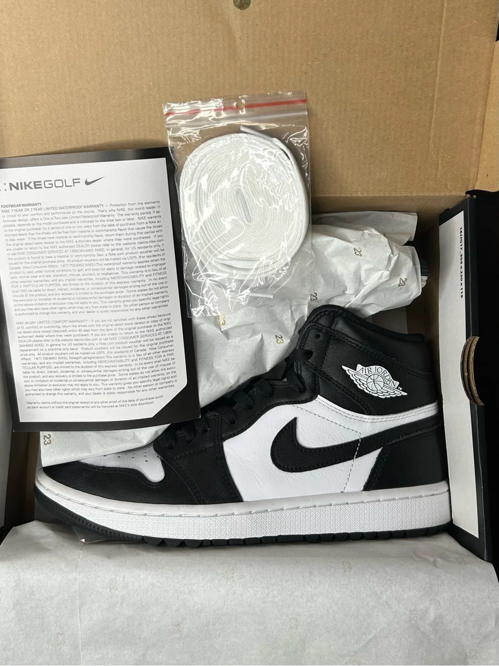 Nike Air Jordan 1 Retro High Golf in Black White (8M / 9.5W)